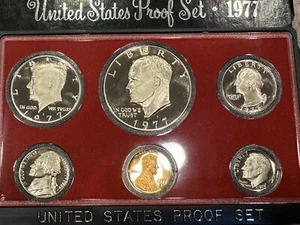1977-S Proof Set - United States US Mint - Original Government Packaging Box - Picture 1 of 2