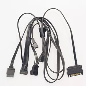 For NZXT Kraken Z53 Z63 Z73 Water Cooler 14-pin Connector & LINK Cable Wire - Photo 1/4
