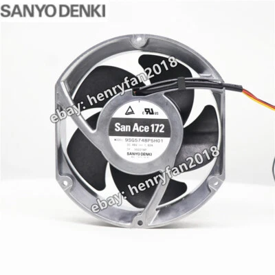 Sanyo Denki 9SG5748P5H01 Axial Fan SanAce DC 48V 1.62A 172x150x51MM Cooling Fan - Image 1 of 4