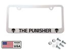 Chromowana ramka tablicy rejestracyjnej Punisher