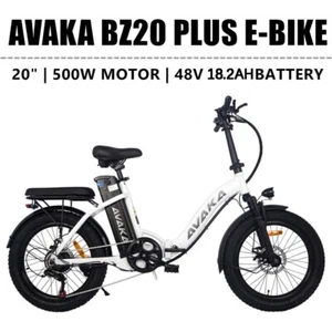 AVAKA BZ20PLUS 500W Electric Bikes 48V 18.2AH 20" Folding E-Citybike Bike 32km/h - Picture 1 of 22