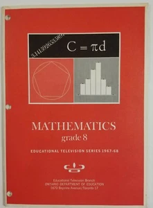 Mathematics Educational Television Series 1967-68 Grade 8 Program Guide E2B - Picture 1 of 7