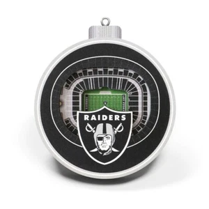 Las Vegas Raiders 3D Stadium Ornament, NFL Weihnachten - Bild 1 von 2