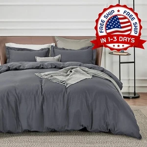 Juego De Fundas Edredon Y 2 Almohadas Blanco Queen Size En Oferta Para Cama Set - Picture 1 of 8