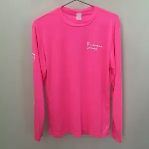Sport-Tek Women's Neon Pink Riverside Cafe Vero Beach Florida Shirt Size Small - Picture 1 of 9