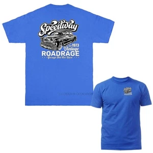 Speedway Roadage Car Hot Rod Classic Vintage Car Vehicle T-shirt - Picture 1 of 17