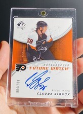 2008-09 SP Authentic Claude Giroux Rookie Auto #’d /999 Future Watch 💎 Clean!