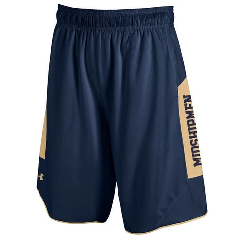 New NWT Navy Midshipmen Under Armour Sideline Training Size Large Shorts Cover