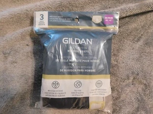 Gildan Men's cotton Mid-Rise Briefs 3pk Size 2X 44-46 - Picture 1 of 2