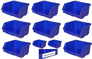 192x Stapelboxen blau Größe 1 Lagerboxen Sichtlagerkästen Sichtbox Sichtlagerbox - Bild 1 von 6