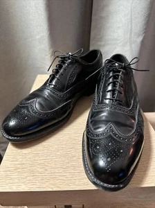 Mens Florsheim Wingtip Black Dress Shoes 11D Good Condition! - Picture 1 of 7