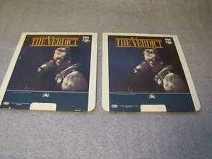 THE VERDICT, CED RCA SelectaVision VideoDiscs Complete Movie Discs 1 + 2 - Picture 1 of 2