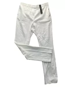 BRANDTEX Womens Trousers Size Medium 12 White Stretch NEW EU40 RRP £39* - Picture 1 of 9