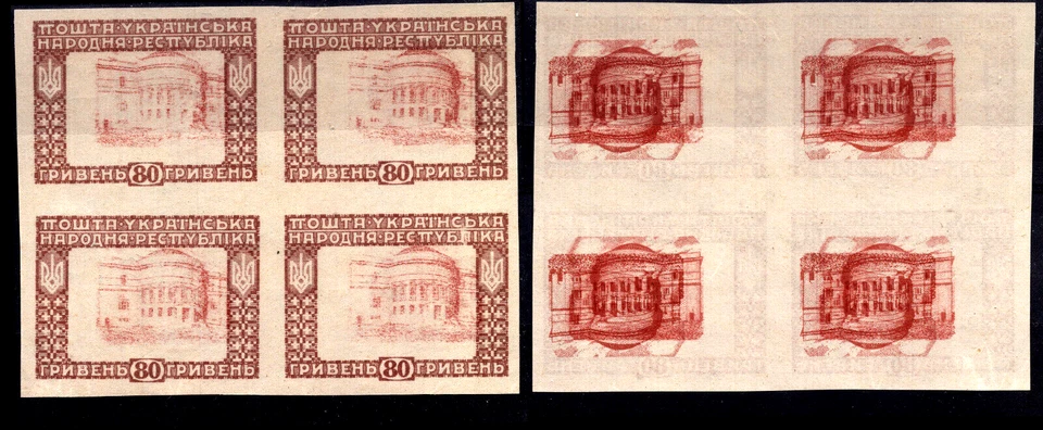 1920 civil war Local Ukraine ERROR (80Gr instead 60 Gr)+ PRINTS both sides MNG - Image 1 of 1
