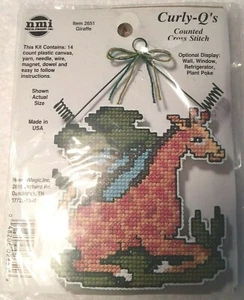 NeedleMagic Curly Q's Giraffe Counted Cross Stitch Kit 2651 - Picture 1 of 5