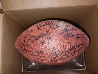 14 JUGADORES PITTSBURGH STEELERS 1995 AUTOGRAFIADO FIRMADO OFICIAL WILSON FOOTBALL Foto 1 de 4
