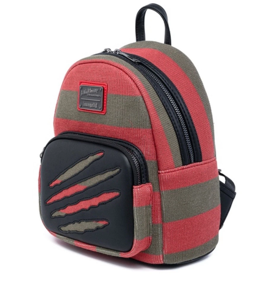Mini Mochila Suéter Loungefly Freddy Krueger Pesadilla en Elm Street Nueva con Etiquetas Foto 1 de 4