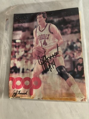 Jeff Hornacek, 1988-1989 Phoenix Sun guard HOOP Magazine autographed photo cover - Image 1 of 4