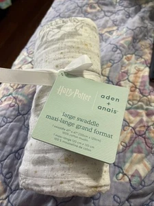 New Aden & Anais Essentials Cotton Muslin Large Swaddle Harry Potter - Picture 1 of 6