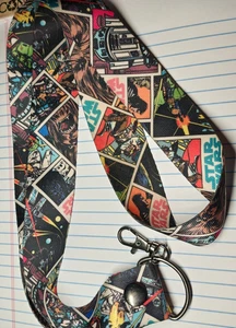 Star Wars Wide Lanyard Vintage Comic Book Style - Picture 1 of 7