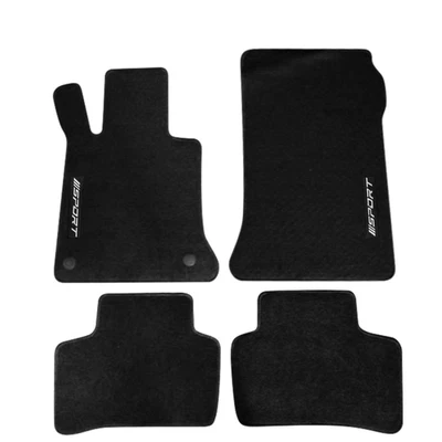 Alfombrilla de nailon negra 4 piezas apta para 10-15 Benz Clase GLK 4Dr Foto 1 de 2