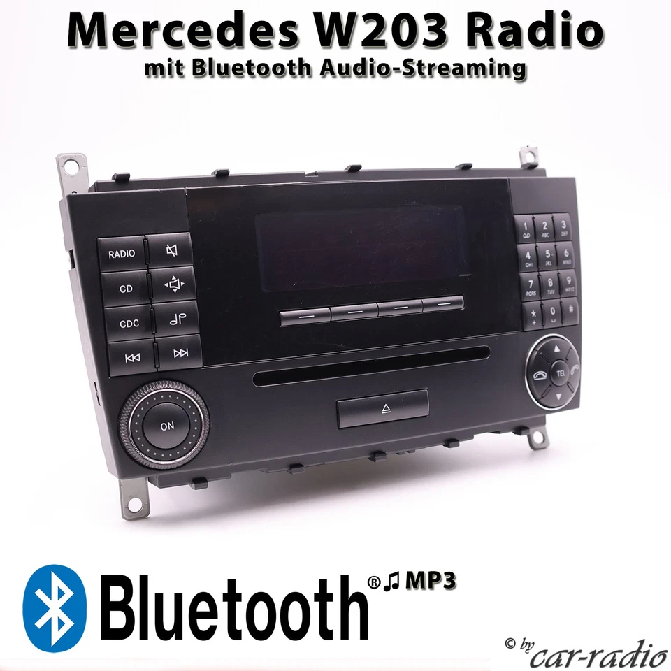 Original Mercedes Audio 20 MF2730 Bluetooth CD W203 S203 CL203 Autoradio IN52 - Bild 1 von 4