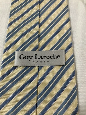 Guy Laroche Paris Striped Tie 100% Silk - Image 1 of 4