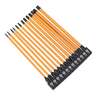 150mm 1/4in Hex Shank Screwdriver Bit S2 Alloy Steel T5 T6 T7 T8 T9 T10 Part - Image 1 of 4