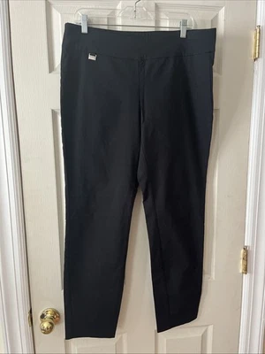 Alfani Skinny Dress Pants Women's Size 14 Black Pull On Stretch - Image 1 of 3