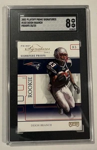 2002 Playoff Prime Signatures Proofs Deion Branch /25 Patriots Rare SP - Picture 1 of 2