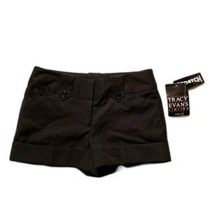 Tracy Evans Limited Chino Shorts - Stretch Size 3 - Rich Black - NWT - Picture 1 of 9