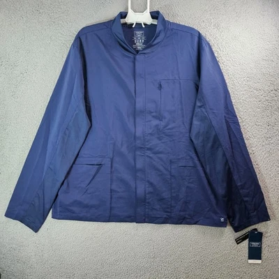 NEW Cherokee Scrub Atmos Warm Up Jacket Women 2XL CK329A Full Zip Navy Blue - Image 1 of 4