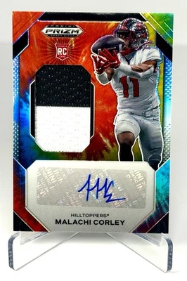 Selecciones del draft de Panini Prizm 2024 - Parche de novato tie-dye MALACHI CORLEY AUTOMÁTICO/25 WKU Foto 1 de 2