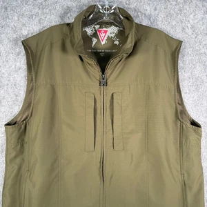 Scottevest Vest Mens Large Olive Green TEC Travel Utility Pockets Outdoor Jacket - Picture 1 of 22
