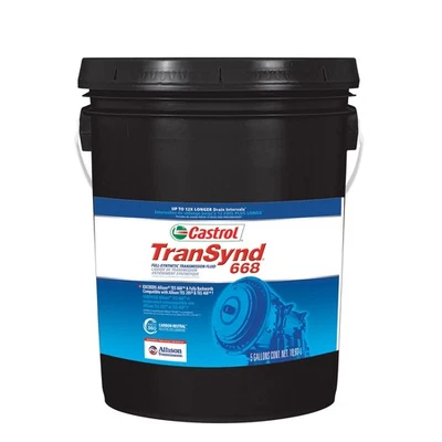 Castrol TranSynd 668 Full-Synthetic Automatic Transmission Fluid, 5 Gallon...  - Image 1 of 4