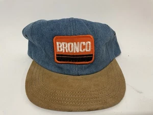 Vintage Ford Bronco Denim Patch Trucker Hat  - Picture 1 of 2