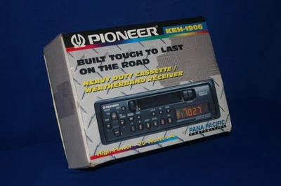 Vintage Pioneer KEH-1906 Heavy Duty Cassette Car Stereo Weather-band NEW! - image 1 of 4