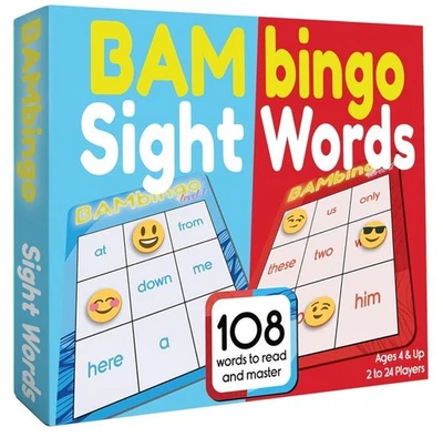 THE BAMBINO TREE Sight Word Bingo Spiel Level 1 und 2 - Lernspiele für Kinder - Bild 1 von 4