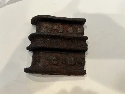 Canadian National Railroad Fishplate Fragment OR Flatcar Stake Pocket Fragment - Image 1 of 4