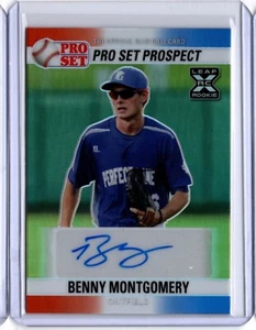 BENNY MONTGOMERY 2021 Leaf Pro Set Metal Baseball RWB RAINBOW XRC AUTO 4/6 - Picture 1 of 3