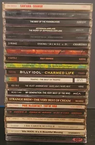 Rock Plus 20 CD Lot: The Who -GNR -Moody Blues -Santana -Cream -Traffic -Idol - Picture 1 of 10