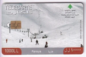 ASIE TELECARTE / PHONECARD .. LIBAN 10.000L SKI FARAYA 12/2007 EM CHIP/PUCE - Imagen 1 de 1