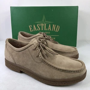 Eastland New Men’s Dwayne Khaki Suede English Moc Oxfords Boots size 10M - Picture 1 of 8