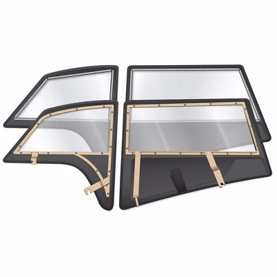 Nuevo juego de cortinas laterales para MG TD con 3 arcos kit completo negro 256-918	 Foto 1 de 4