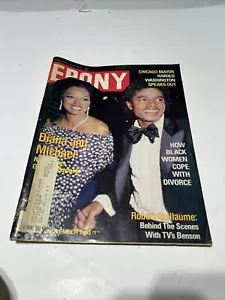 EBONY MAGAZINE NOV 1983 MICHAEL JACKSON DIANA ROSS HAROLD WASHINGTON BLK HIST - Picture 1 of 8