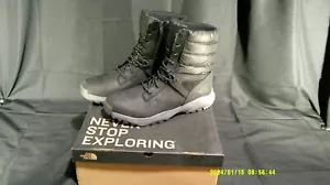 Stivali uomo North Face Thermoball con zip nero/grigio zinco taglia 9 N.I.B. - Foto 1 di 4