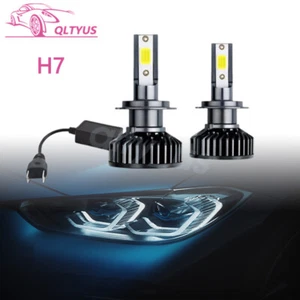 2PCS H7 LED 6000K White High/Low Beam Headlight Conversion Kit Light Bulbs - Picture 1 of 7