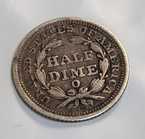 1850 Seated Liberty Half Dime Silver 1/2 Dime B205 Cover