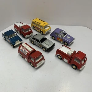 Vintage Tootsie Toy 1970s Die cast Car Truck Lot Of 7 Pieces: Fire Gremlin Jeep - Picture 1 of 24