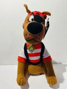 Sitting Pirate Scooby-Doo 11” Plush Toy Factory Warner Bros New With Tag - Picture 1 of 8